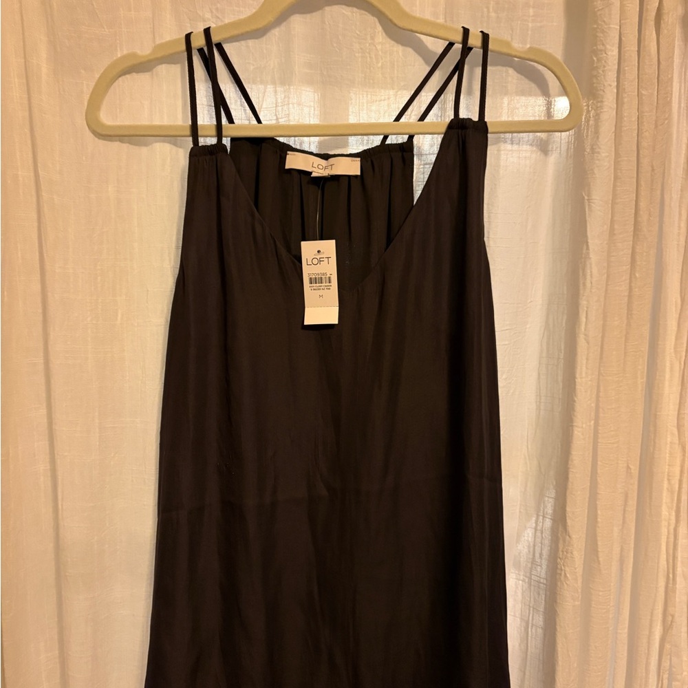 LOFT Elegant Black Double-Strap Camisole